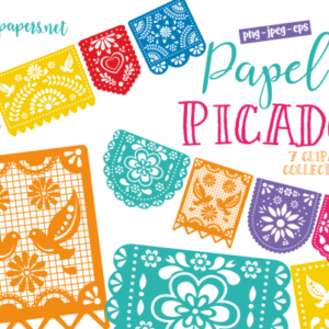 Papel Picado Clipart Set