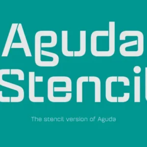 Aguda Stencil Family Fuente