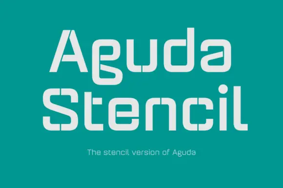 Aguda Stencil Family Fuente