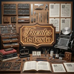 Fuentes de texto