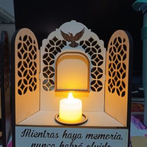 Porta vela conmemorativa - día de muertos